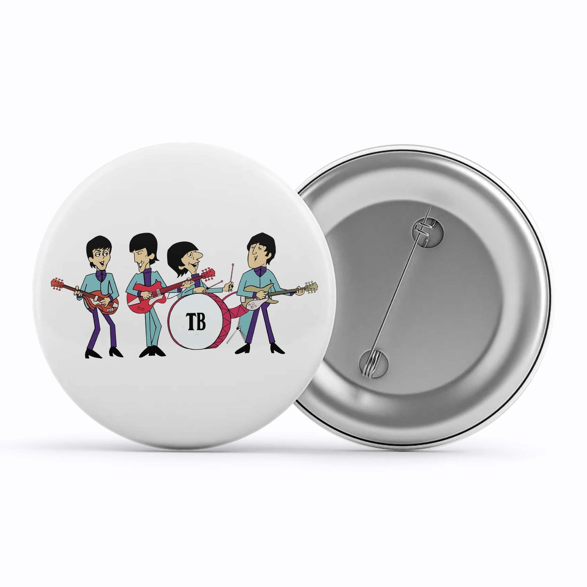 The Beatles Badge Metal Pin Button The Banyan Tee TBT