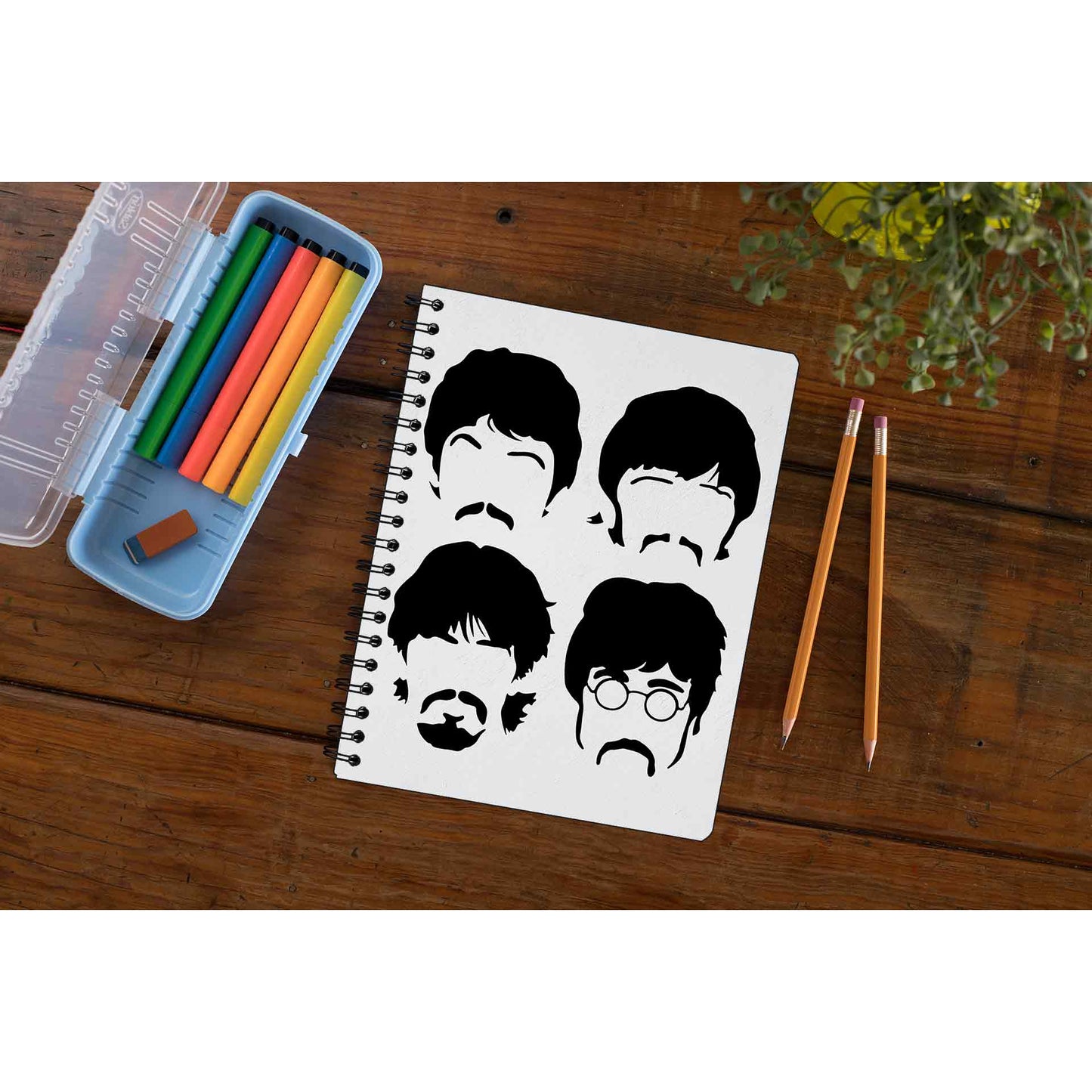 The Beatles Notebook Notebook The Banyan Tee TBT Notepad paper online diary personal girls cute office under 100