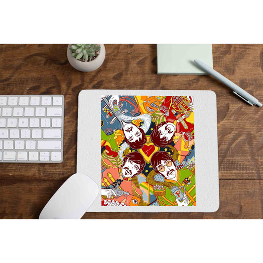 Pop Art The Beatles Mousepad The Banyan Tee TBT Mouse pad computer accessory