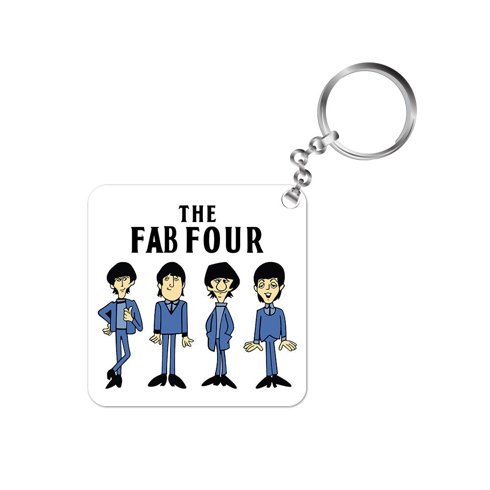 the beatles keychain keyring music band rock n roll pop