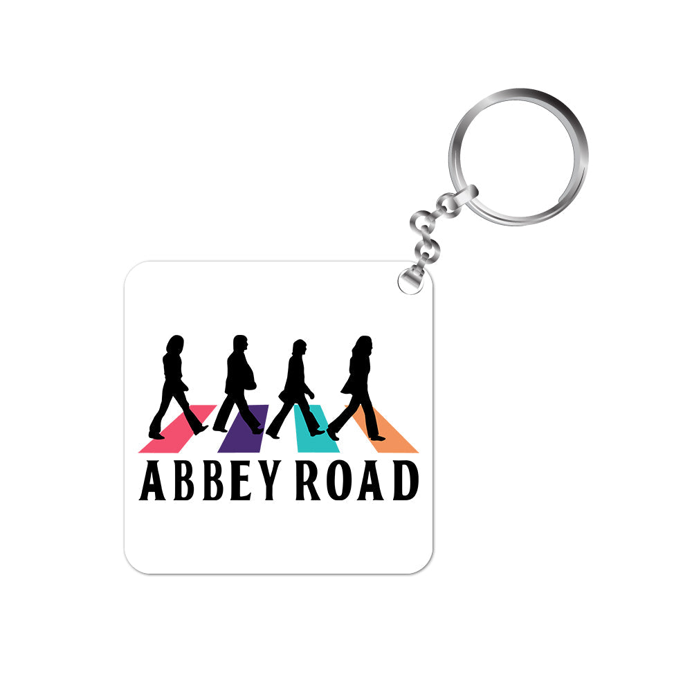 the beatles keychain keyring music band rock n roll pop abbey road