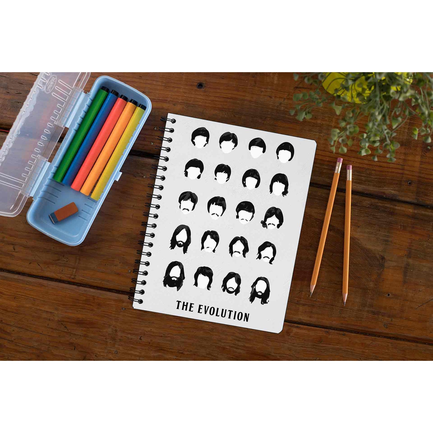 The Beatles Notebook - Evolution Notebook The Banyan Tee TBT Notepad paper online diary personal girls cute office under 100