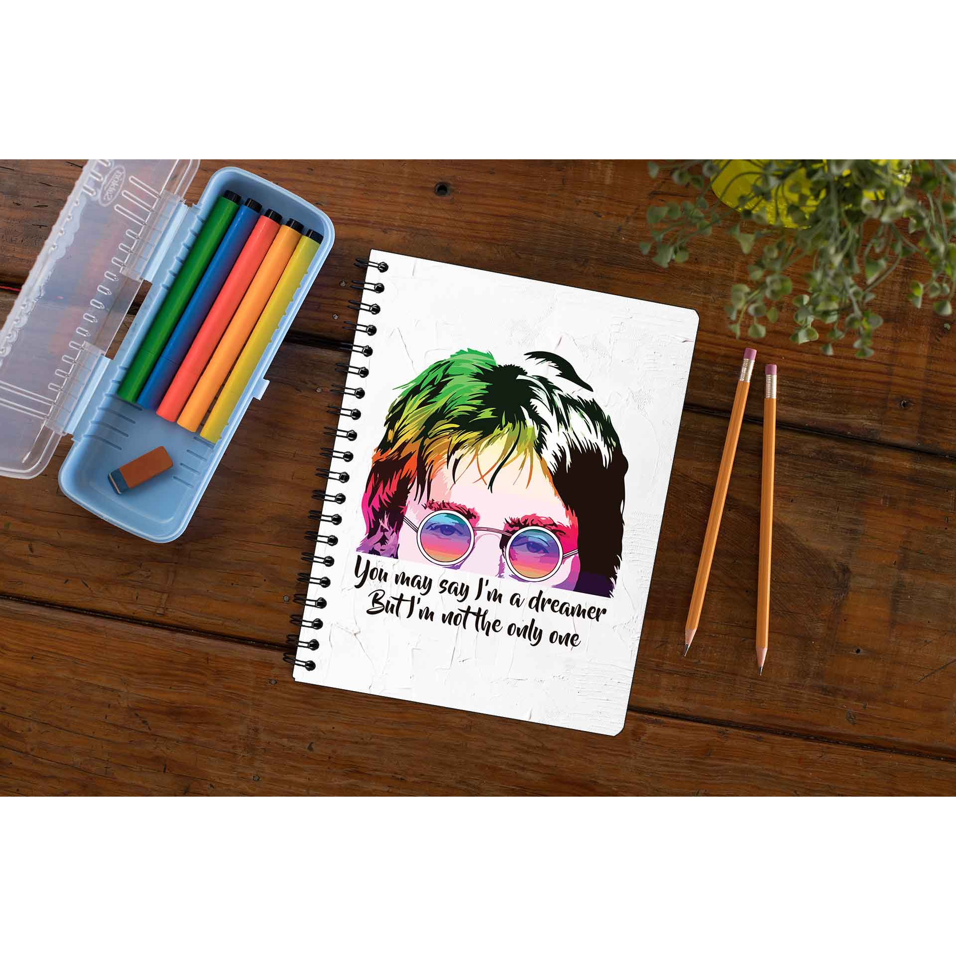 The Beatles Notebook - Dreamer Notebook The Banyan Tee TBT Notepad paper online diary personal girls cute office under 100