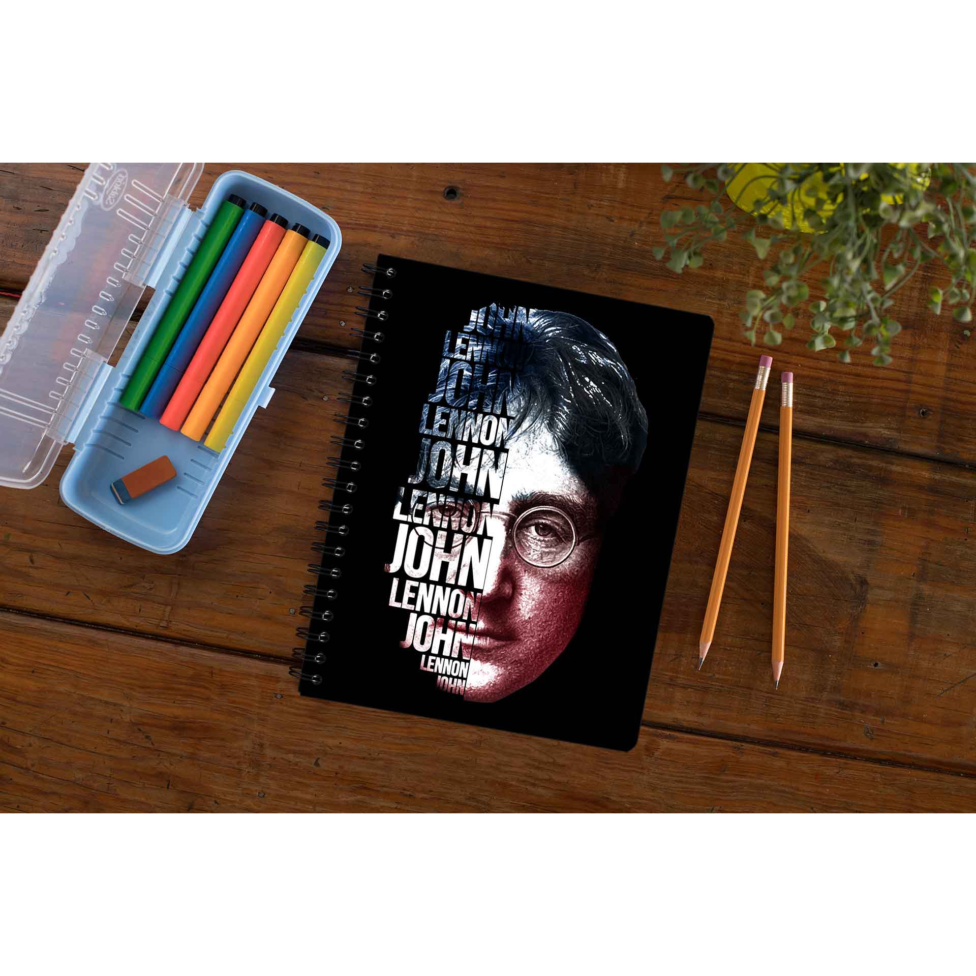 The Beatles Notebook - John Lennon Notebook The Banyan Tee TBT Notepad paper online diary personal girls cute office under 100