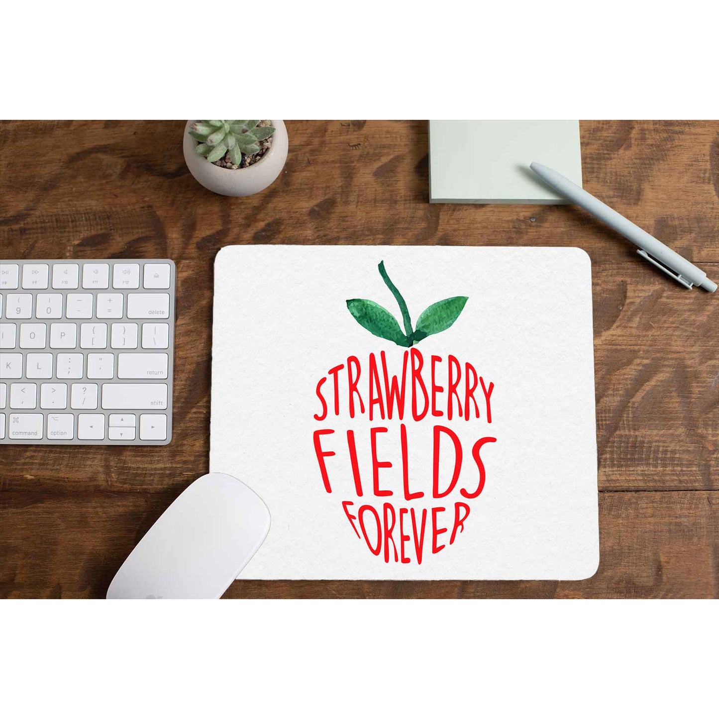 Strawberry Fields Forever The Beatles Mousepad The Banyan Tee TBT Mouse pad computer accessory