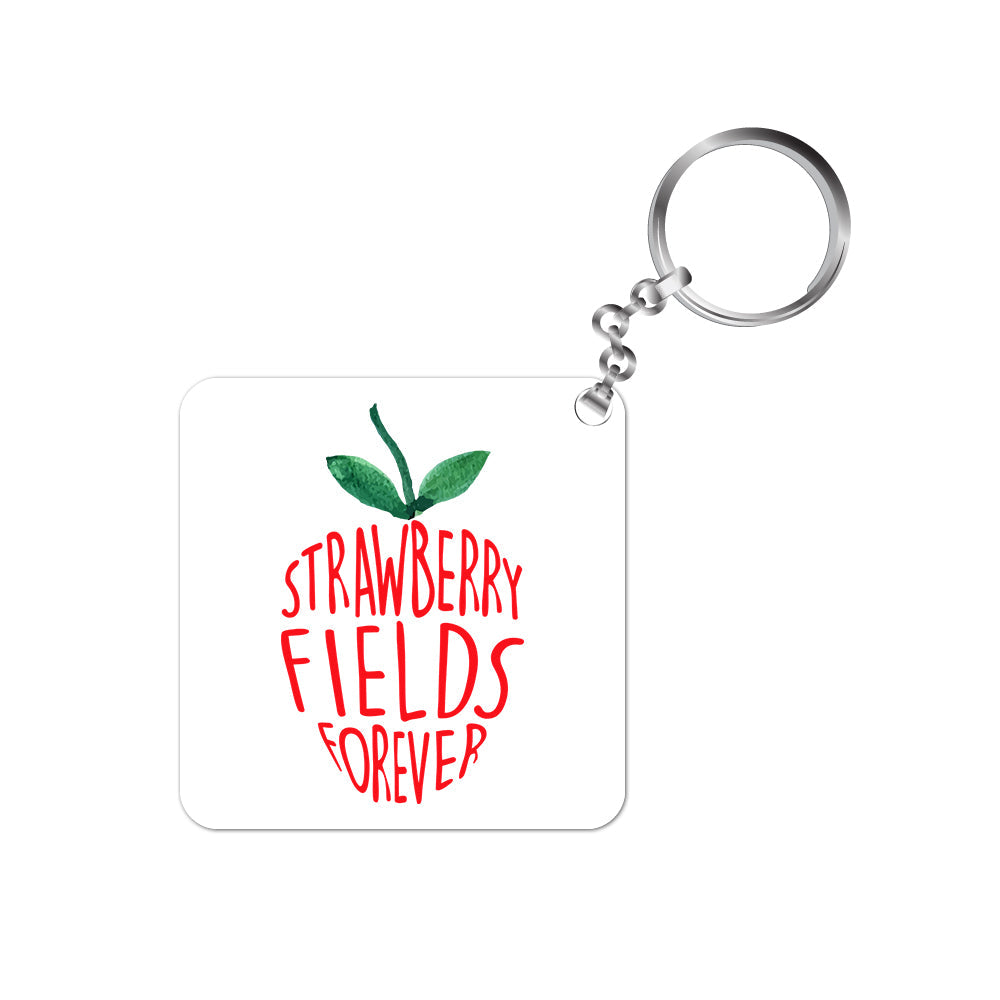 the beatles keychain keyring music band rock n roll pop Strawberry Fields Forever