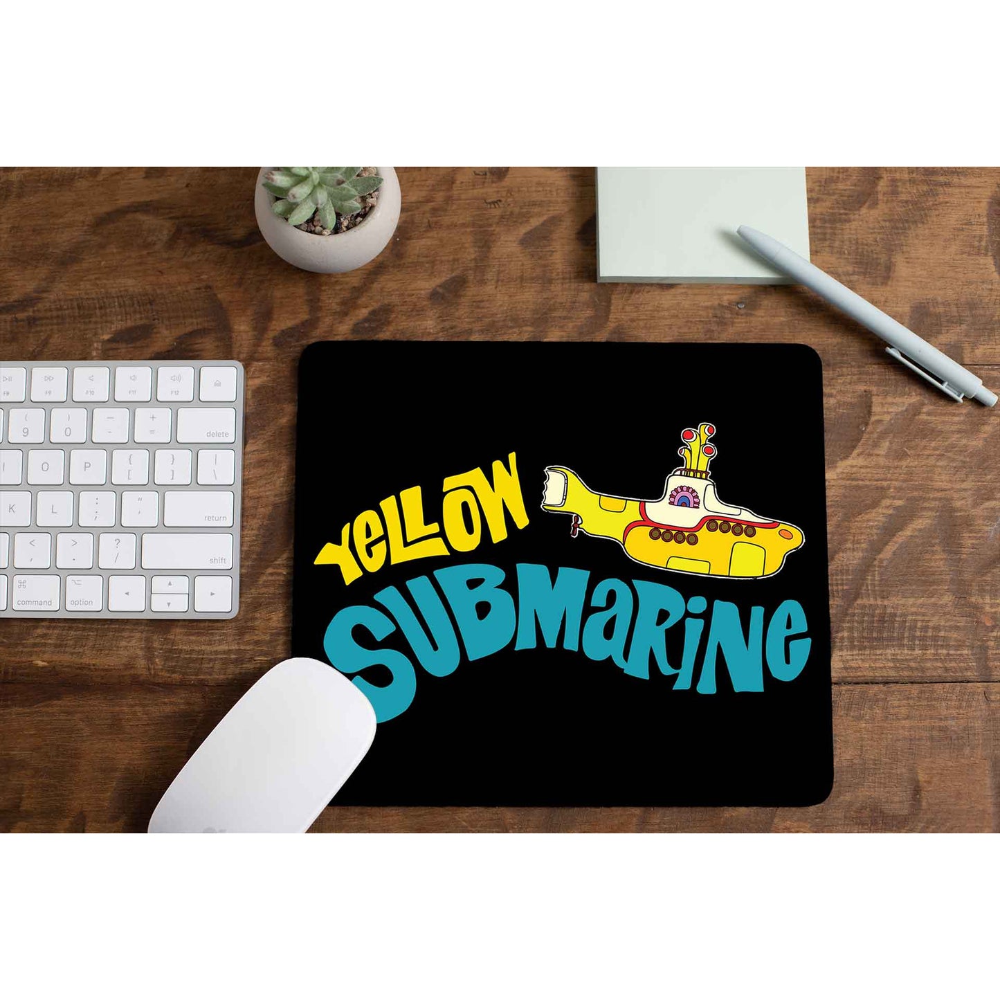 Yellow Submarine The Beatles Mousepad The Banyan Tee TBT Mouse pad computer accessory