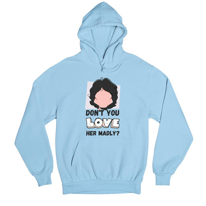 the doors love her madly hoodie hooded sweatshirt winterwear music band buy online india the banyan tee tbt men women girls boys unisex baby blue