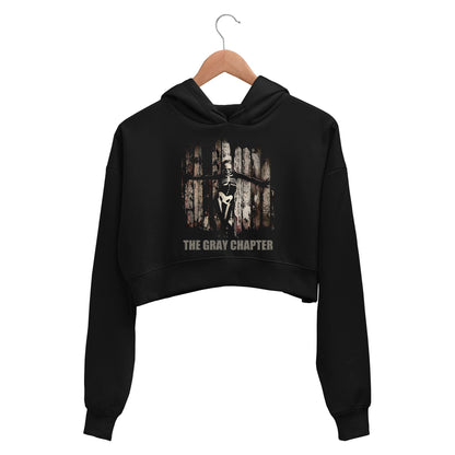 slipknot the gray chapter crop hoodie hooded sweatshirt upper winterwear music band buy online india the banyan tee tbt men women girls boys unisex black