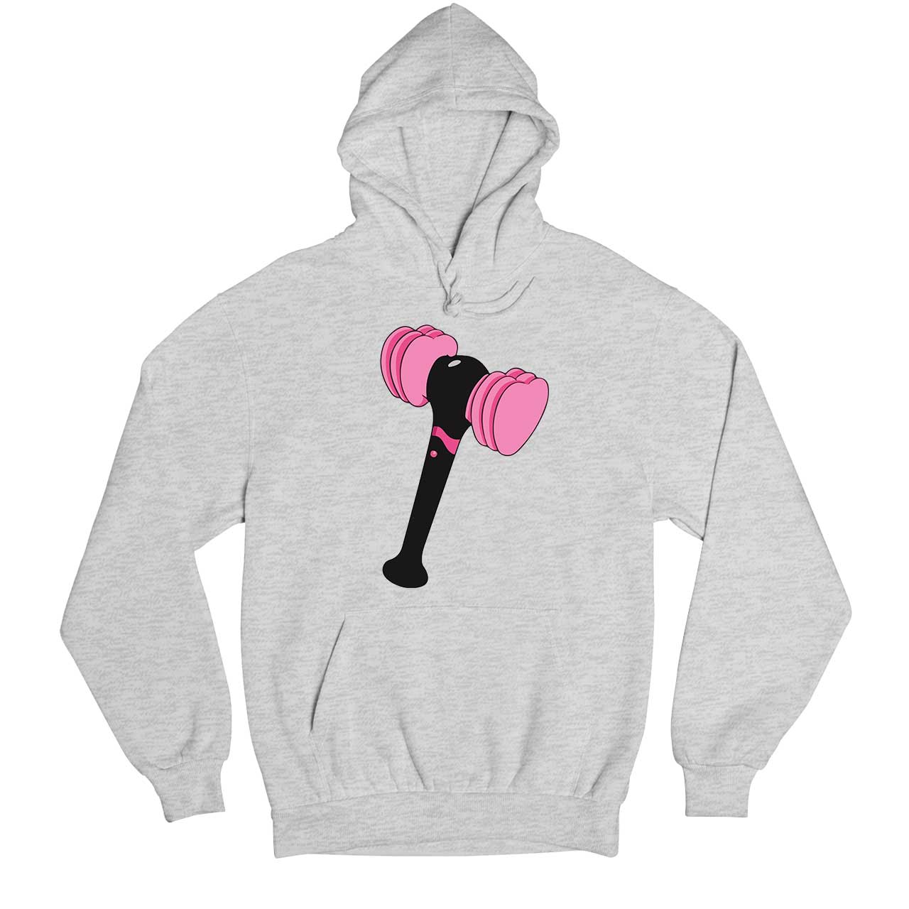 black pink the lightstick hoodie hooded sweatshirt winterwear music band buy online india the banyan tee tbt men women girls boys unisex gray song k pop jennie lisa jisoo rose