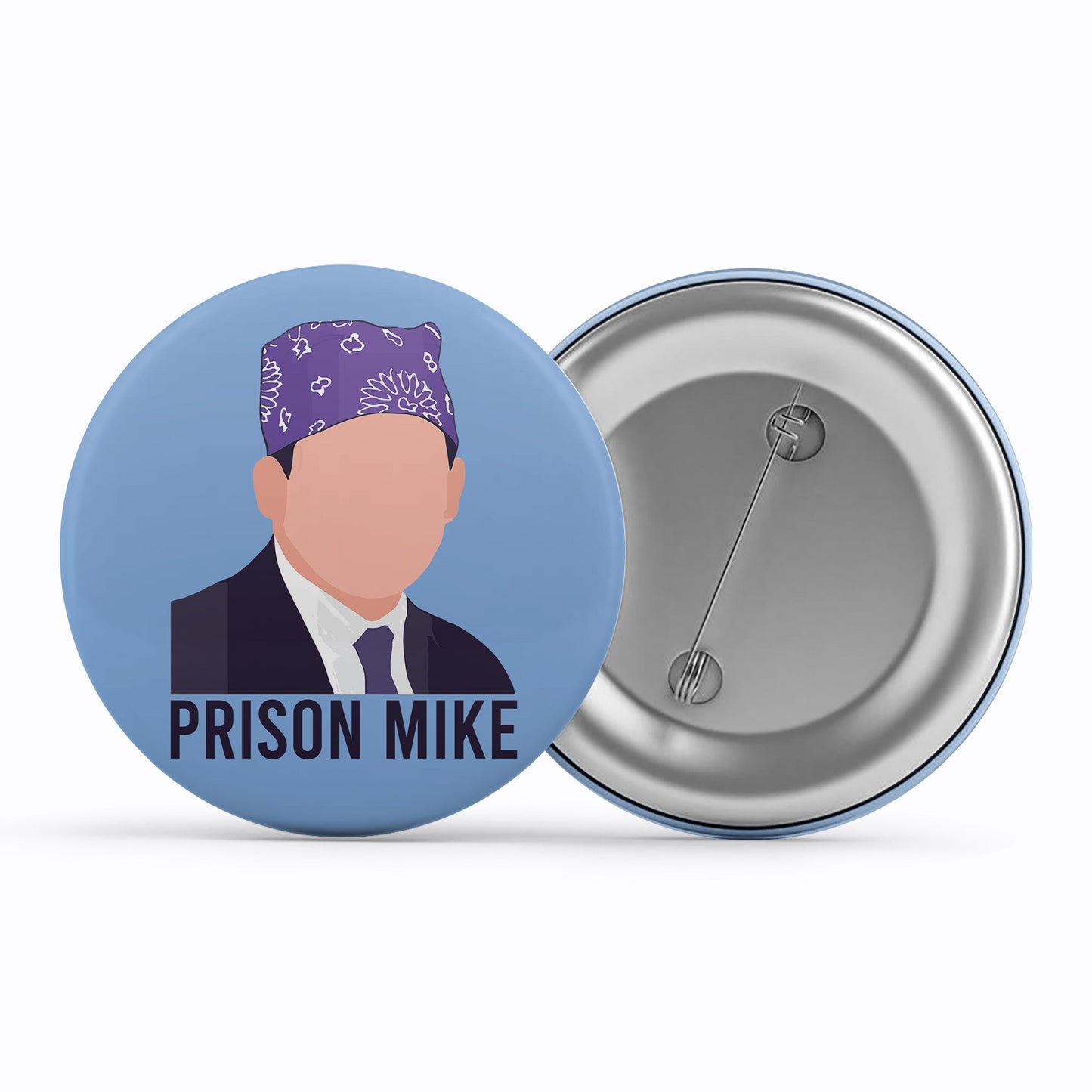 the office prison mike badge pin button tv & movies buy online india the banyan tee tbt men women girls boys unisex  - michael scott