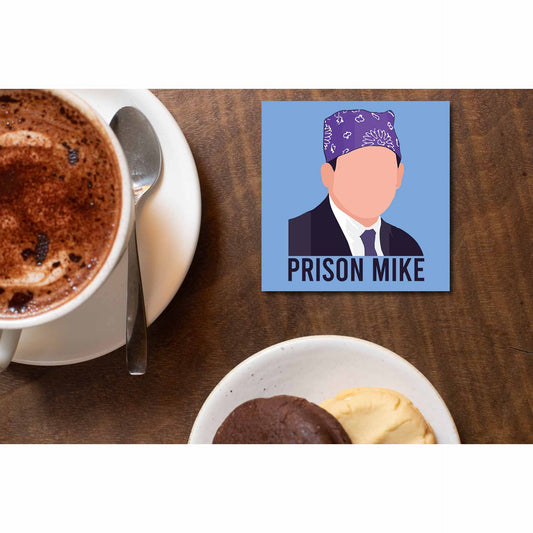 the office prison mike coasters wooden table cups indian tv & movies buy online india the banyan tee tbt men women girls boys unisex  - michael scott
