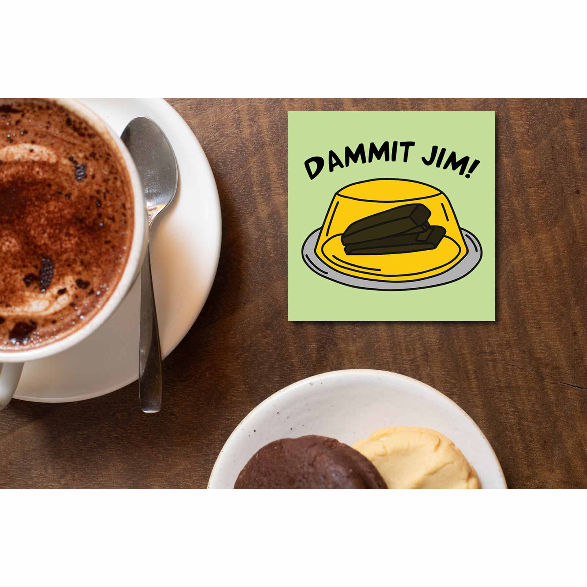 the office dammit jim coasters wooden table cups indian tv & movies buy online india the banyan tee tbt men women girls boys unisex
