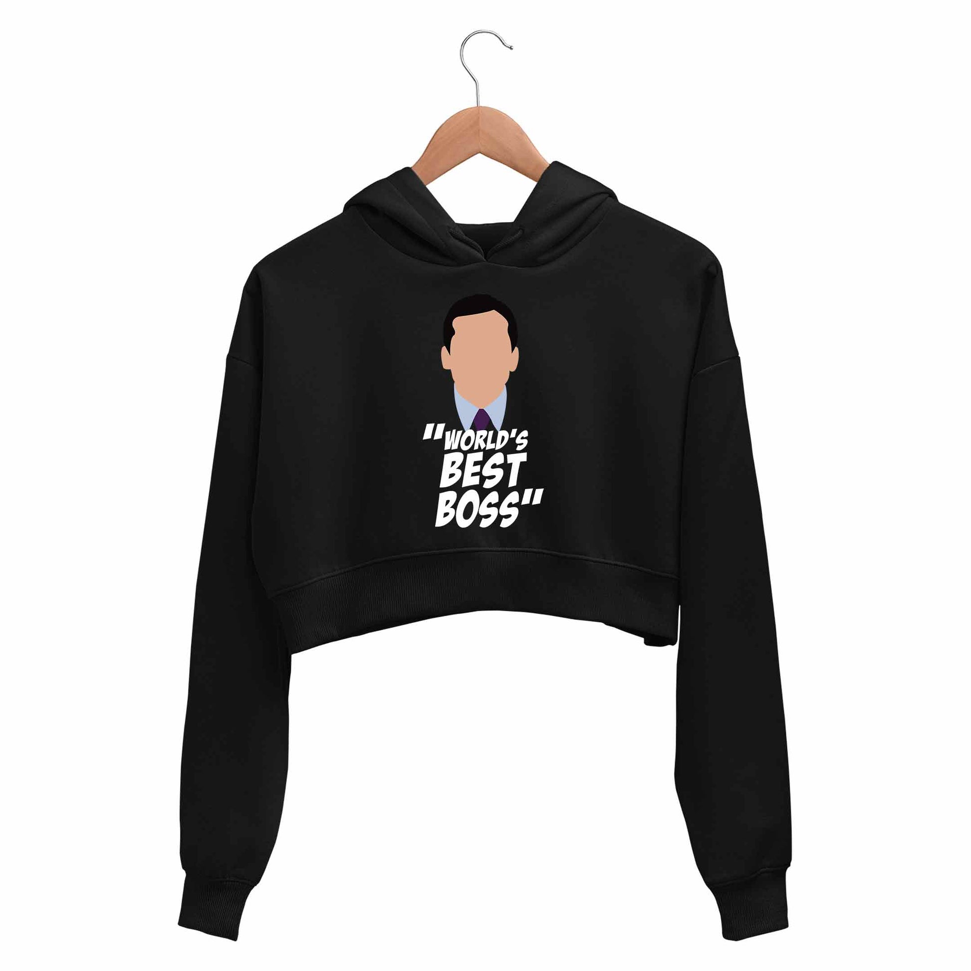 Buy The Office Crop Hoodie World's Best Boss at 50 OFF