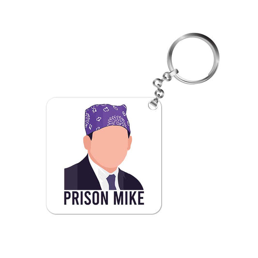 the office prison mike keychain keyring for car bike unique home tv & movies buy online india the banyan tee tbt men women girls boys unisex  - michael scott