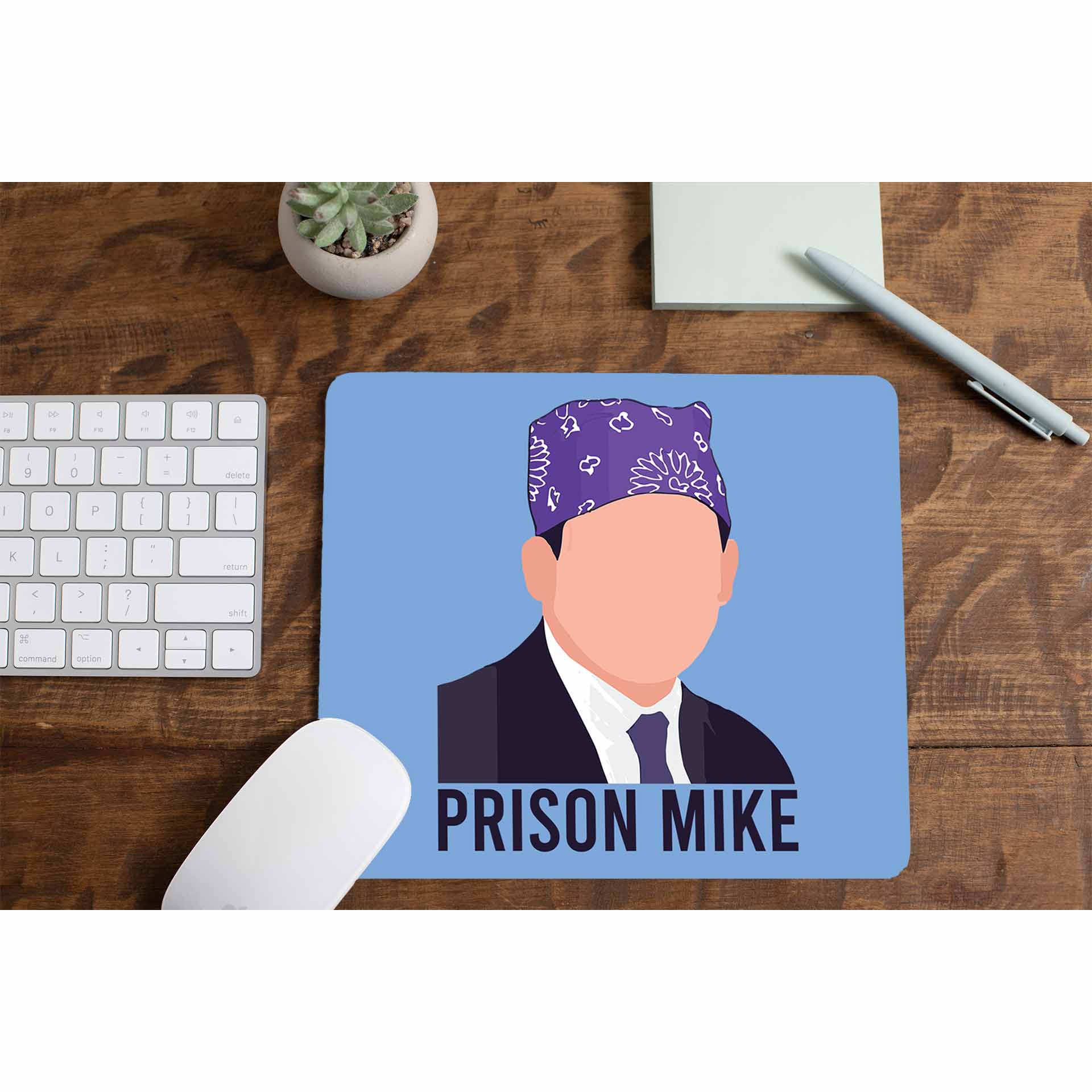 the office prison mike mousepad logitech large anime tv & movies buy online india the banyan tee tbt men women girls boys unisex  - michael scott