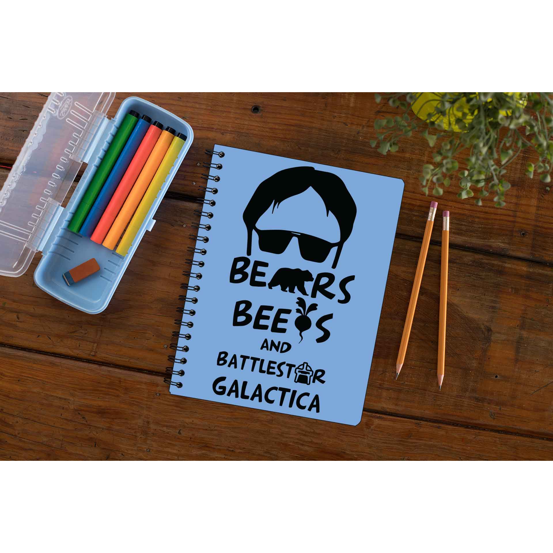 the office bears beets & battlestar galactica notebook notepad diary buy online india the banyan tee tbt unruled - dwight