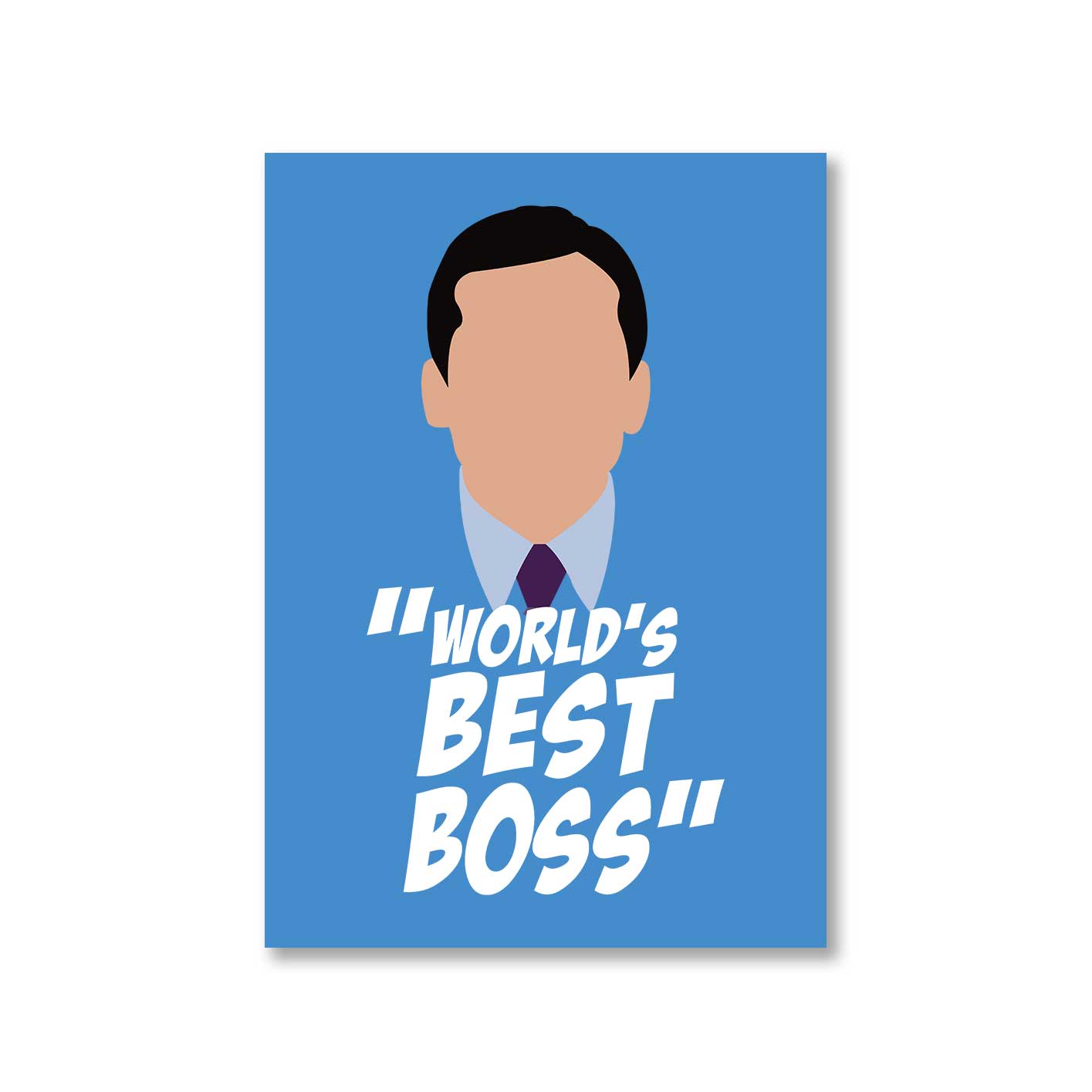 the office world's best boss poster wall art buy online india the banyan tee tbt a4 - michael scott