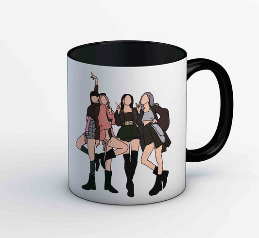 black pink the queens of k pop mug coffee ceramic music band buy online india the banyan tee tbt men women girls boys unisex  song k pop jennie lisa jisoo rose