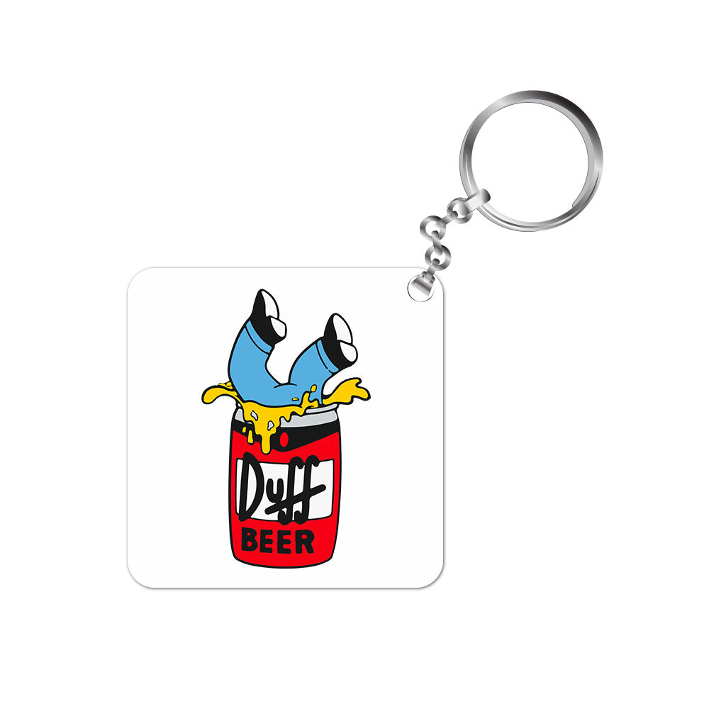 the simpsons duff beer keychain keyring for car bike unique home tv & movies buy online india the banyan tee tbt men women girls boys unisex  - homer simpson