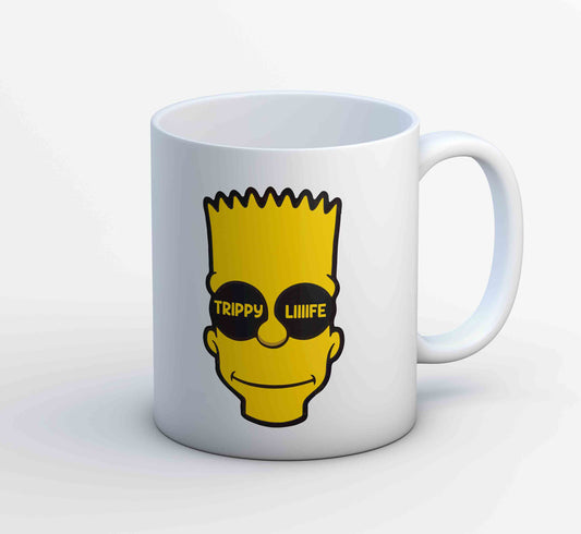 the simpsons trippy life mug coffee ceramic tv & movies buy online india the banyan tee tbt men women girls boys unisex  - bart simpson