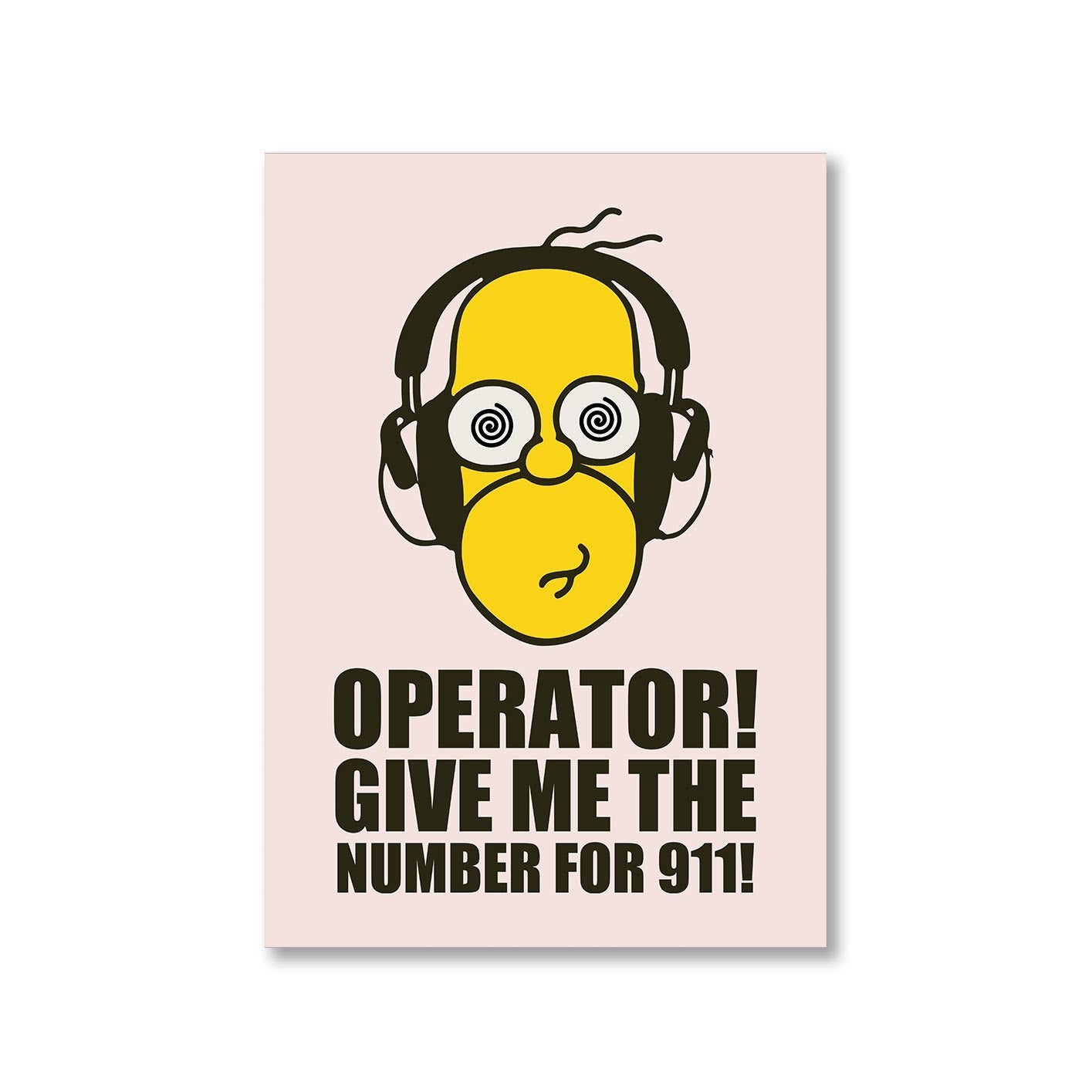 the simpsons number for 911 poster wall art buy online india the banyan tee tbt a4 - homer simpson