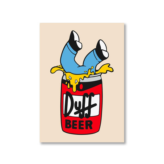 the simpsons duff beer poster wall art buy online india the banyan tee tbt a4 - homer simpson