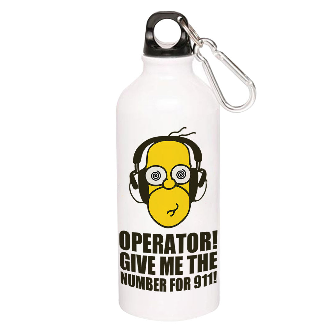 the simpsons number for 911 sipper steel water bottle flask gym shaker tv & movies buy online india the banyan tee tbt men women girls boys unisex  - homer simpson