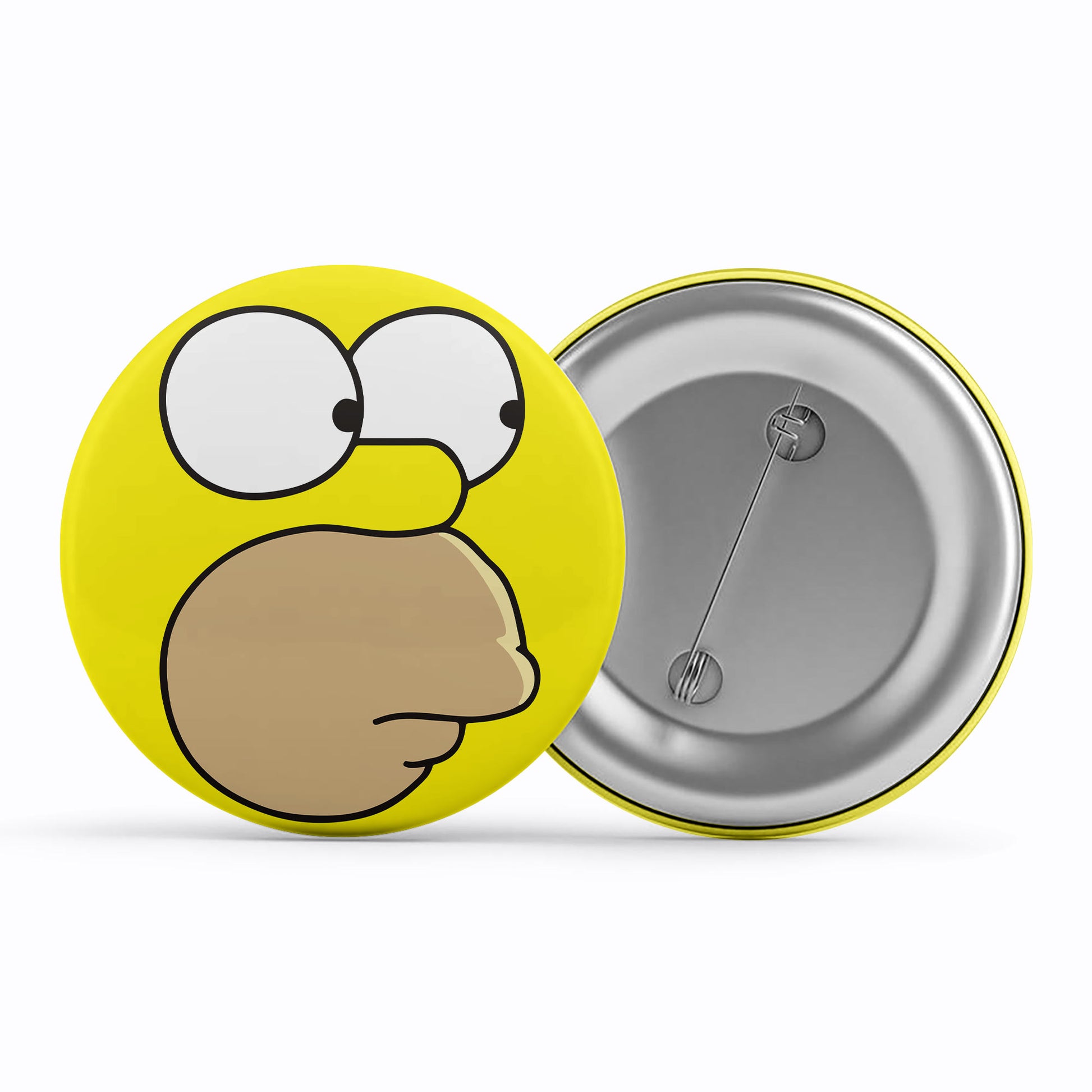 The Simpsons Badge Metal Pin Button The Banyan Tee TBT - Homer Simpson