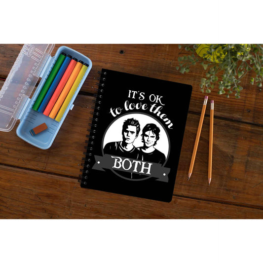 The Vampire Diaries Notebook - Love Them Both The Banyan Tee TBT