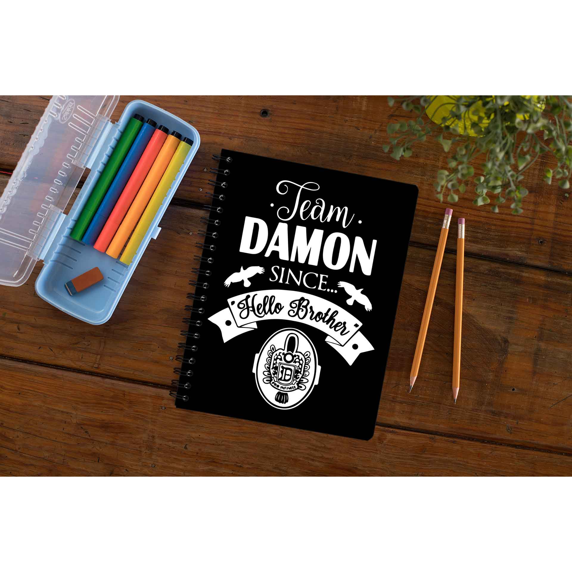 The Vampire Diaries Notebook - Team Damon The Banyan Tee TBT