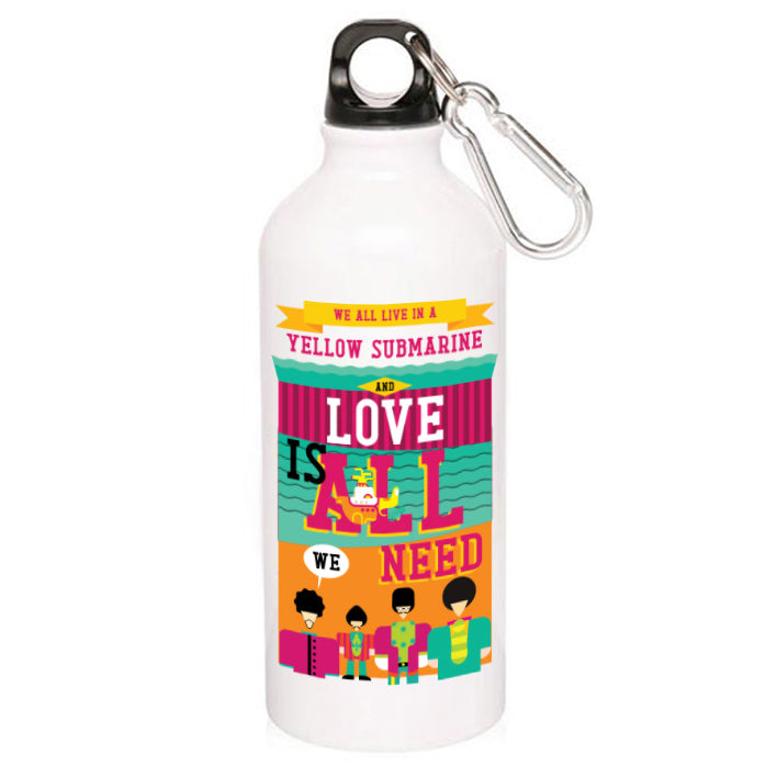 Yellow Submarine The Beatles Sipper Metal Water Bottle The Banyan Tee TBT