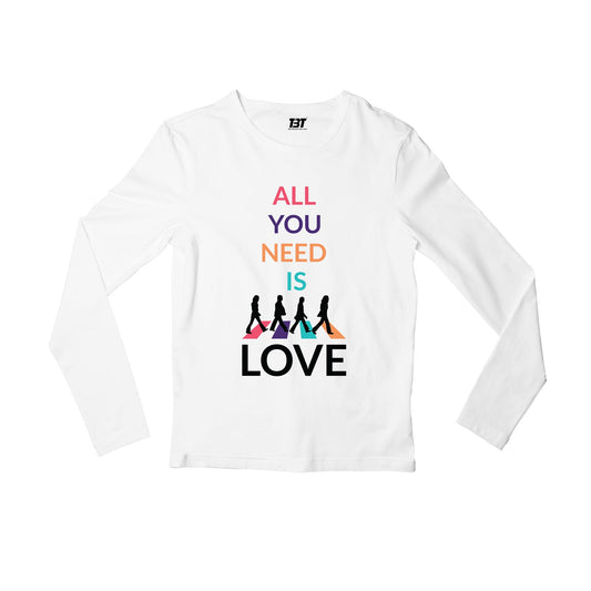 Abbey Road All You Need Is Love The Beatles Full Sleeves T-shirt Long Sleeves - The Banyan Tee TBT