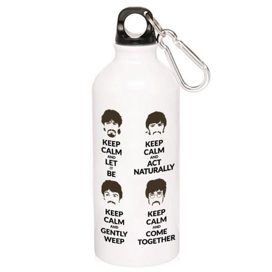 Keep Calm The Beatles Sipper Metal Water Bottle The Banyan Tee TBT