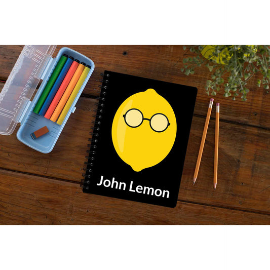 John Lemon Lennon The Beatles Notebook - Notebook The Banyan Tee TBT Notepad paper online diary personal girls cute office under 100