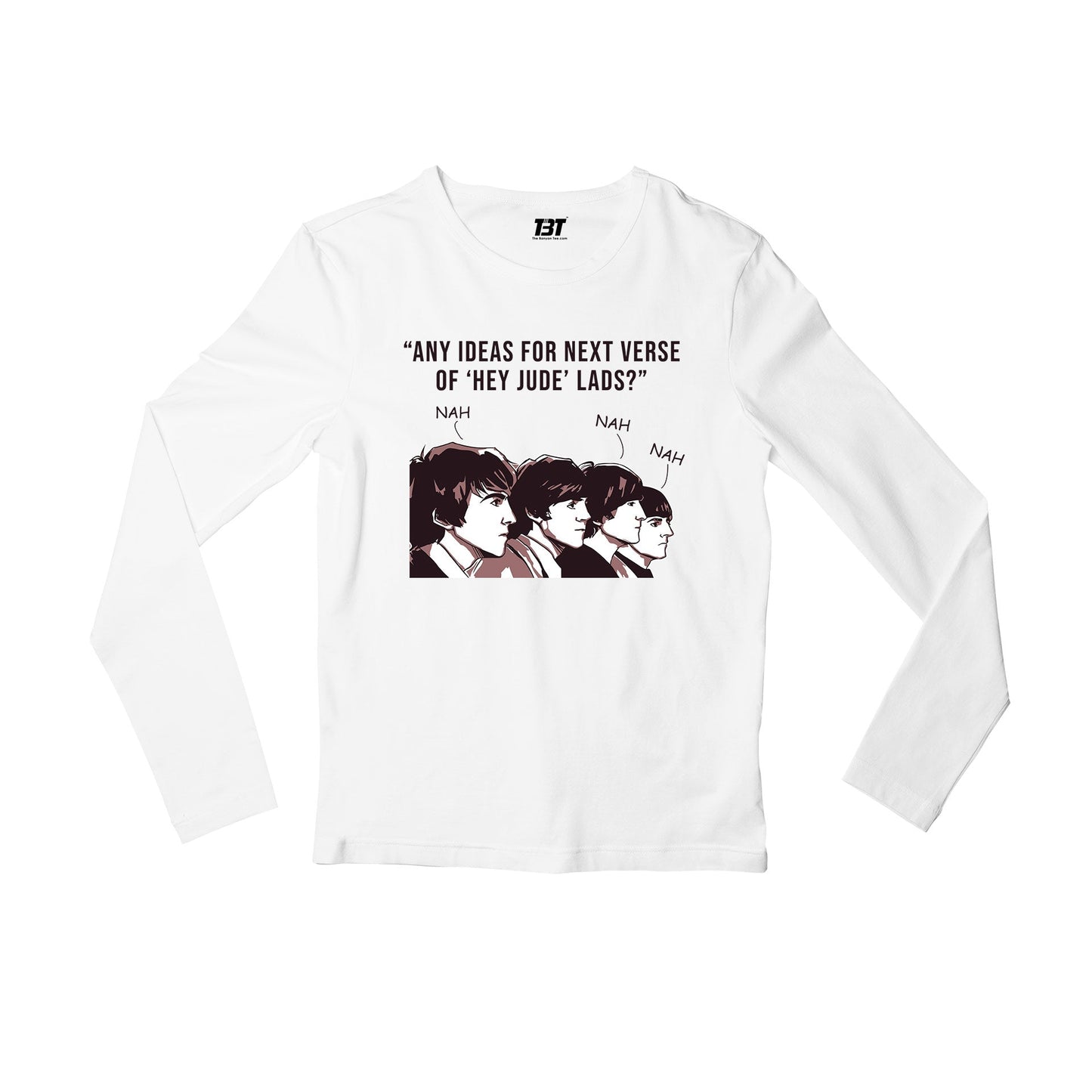 Hey Jude The Beatles Full Sleeves T-shirt Long Sleeves - The Banyan Tee TBT