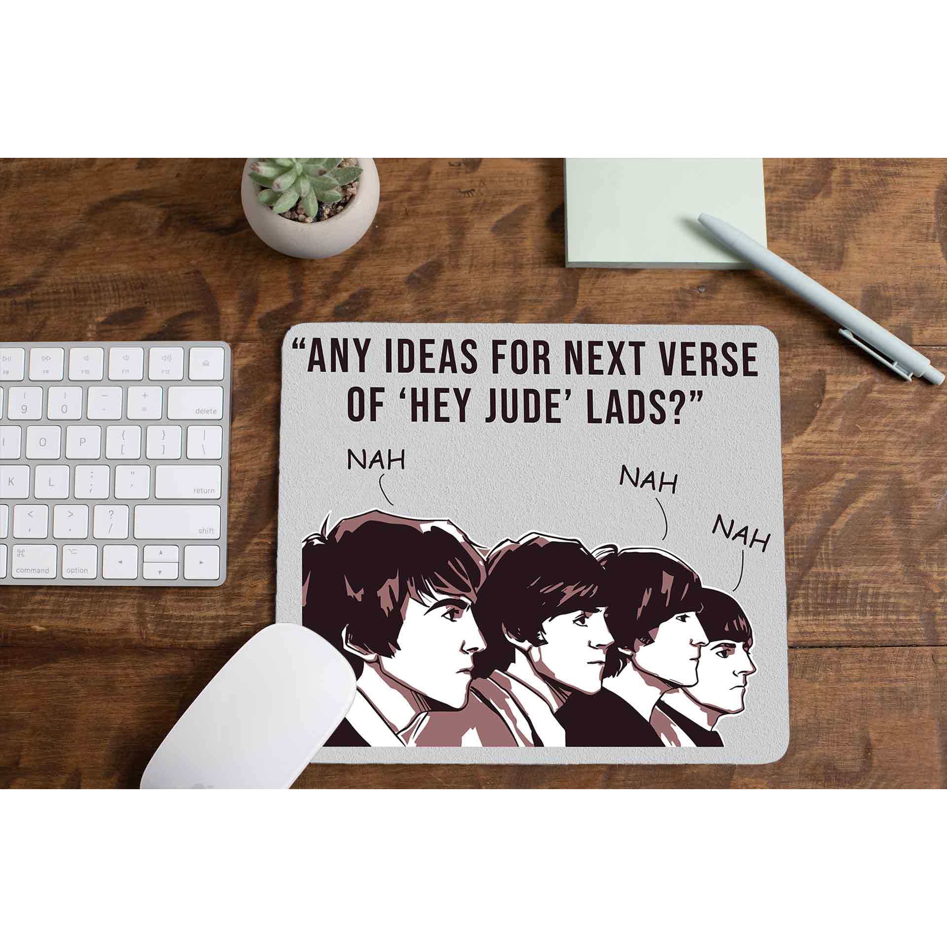 Hey Jude The Beatles Mousepad The Banyan Tee TBT Mouse pad computer accessory