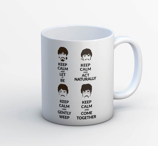 Keep Calm The Beatles Mug Mugs The Banyan Tee TBT Coffee Tea Designer Ceramic Milk Unique under Rs