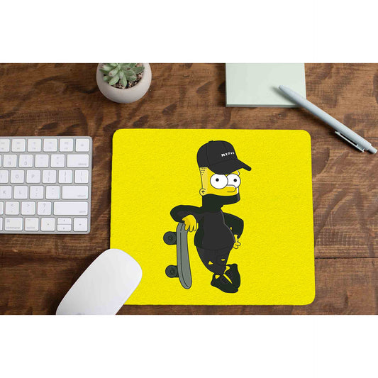 The Simpsons Mouse pad by The Banyan Tee TBT - Bart Simpson