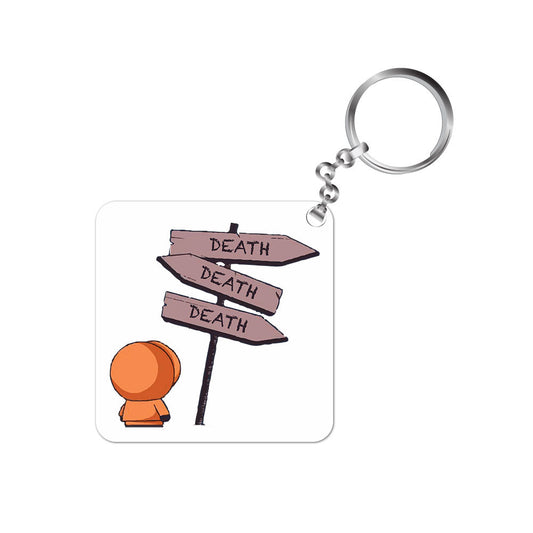 south park the deadly signboard keychain keyring for car bike unique home tv & movies buy online india the banyan tee tbt men women girls boys unisex  south park kenny cartman stan kyle cartoon character illustration