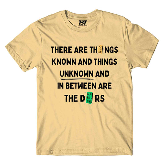 the doors things unknown t-shirt music band buy online india the banyan tee tbt men women girls boys unisex beige