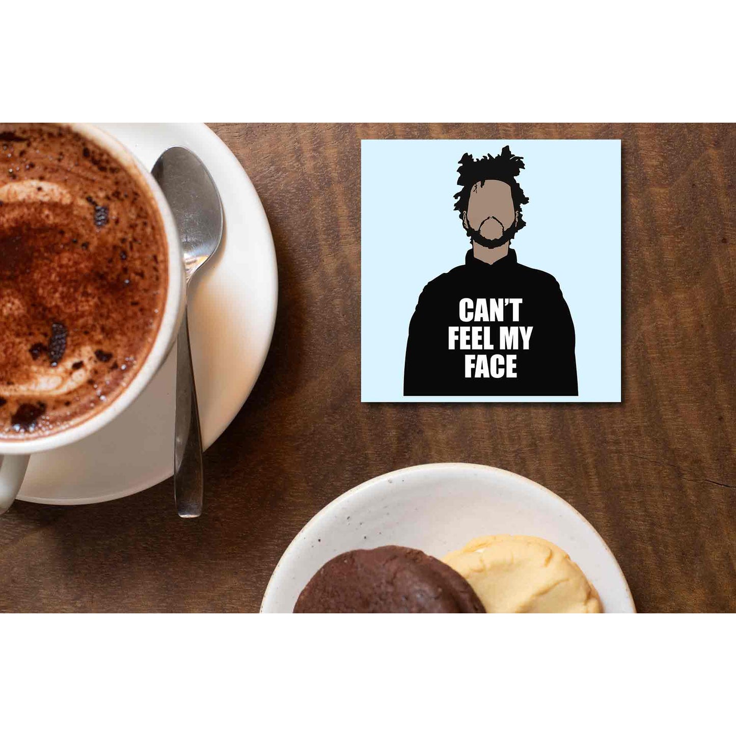 the weeknd can't feel my face coasters wooden table cups indian music band buy online india the banyan tee tbt men women girls boys unisex