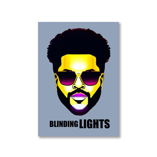 the weeknd blinding lights poster wall art buy online india the banyan tee tbt a4