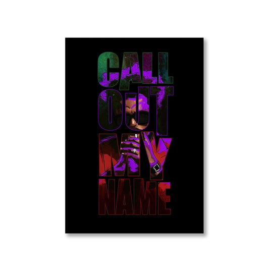 the weeknd call out my name poster wall art buy online india the banyan tee tbt a4