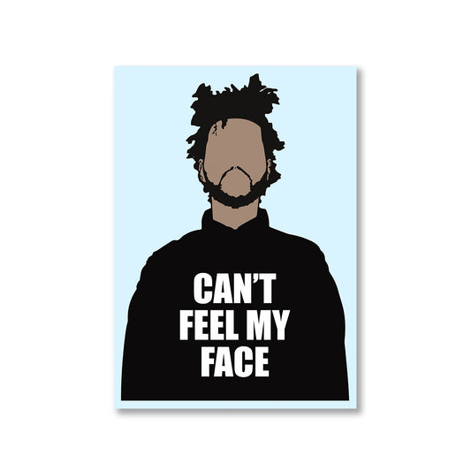 the weeknd can't feel my face poster wall art buy online india the banyan tee tbt a4