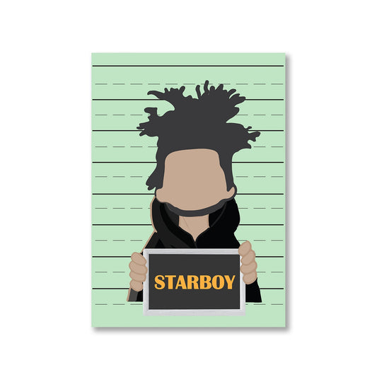 the weeknd starboy poster wall art buy online india the banyan tee tbt a4