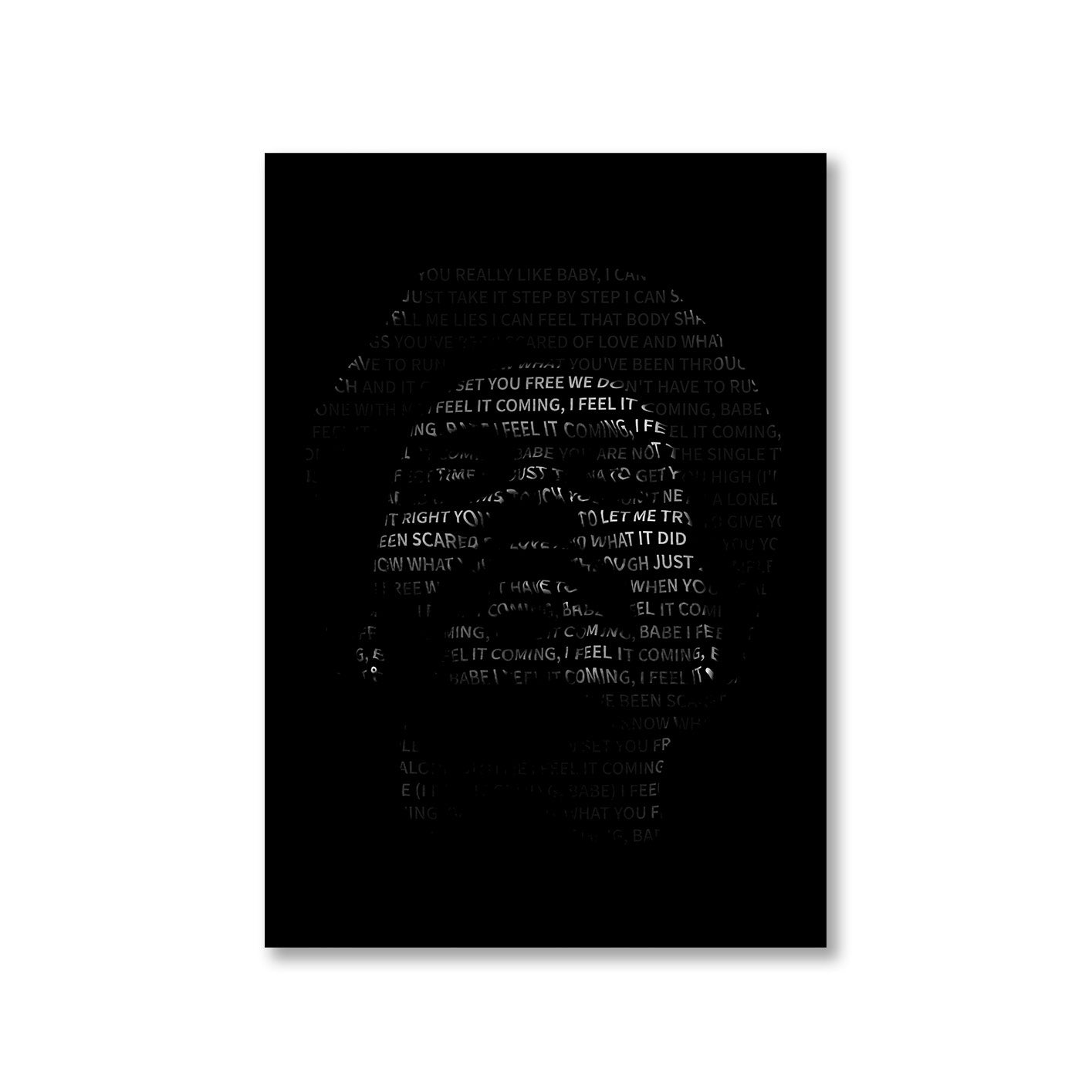 the weeknd i feel it coming poster wall art buy online india the banyan tee tbt a4