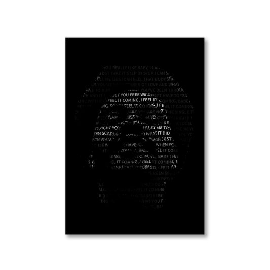 the weeknd i feel it coming poster wall art buy online india the banyan tee tbt a4