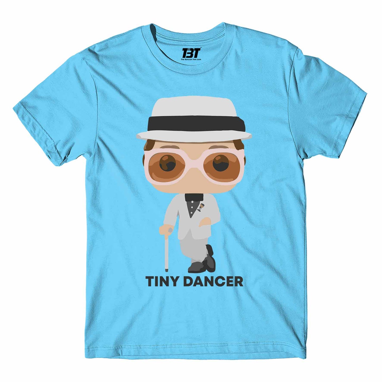 elton john tiny dancer t-shirt music band buy online india the banyan tee tbt men women girls boys unisex Sky Blue