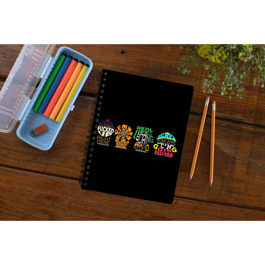 south park typography notebook notepad diary buy online india the banyan tee tbt unruled south park kenny cartman stan kyle cartoon character illustration